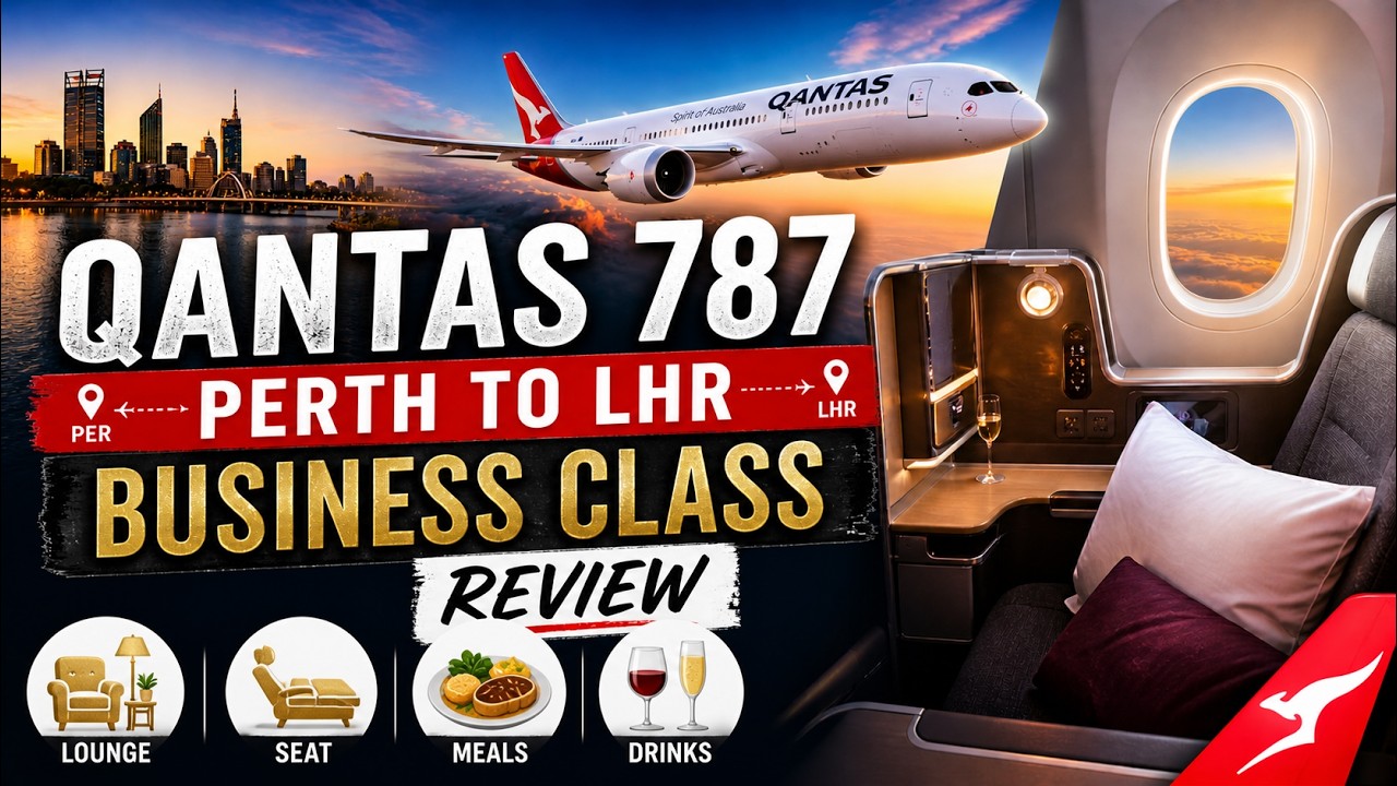 Обзор поездки на самолете Boeing 787 бизнес-класса из Перта в Лондон рейсом Qantas