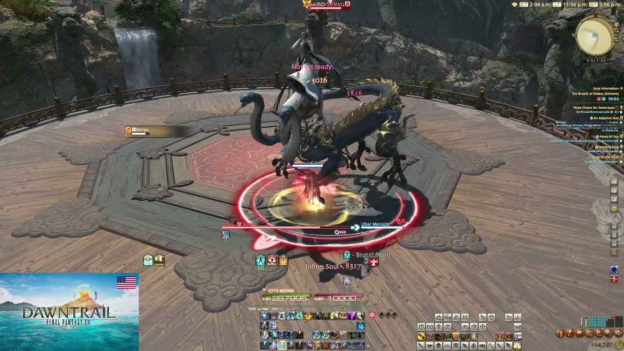 FFXIV Dawntrail. Seiryu EXTREME Solo (The Wreath of Snakes EX - Patch 7.05)