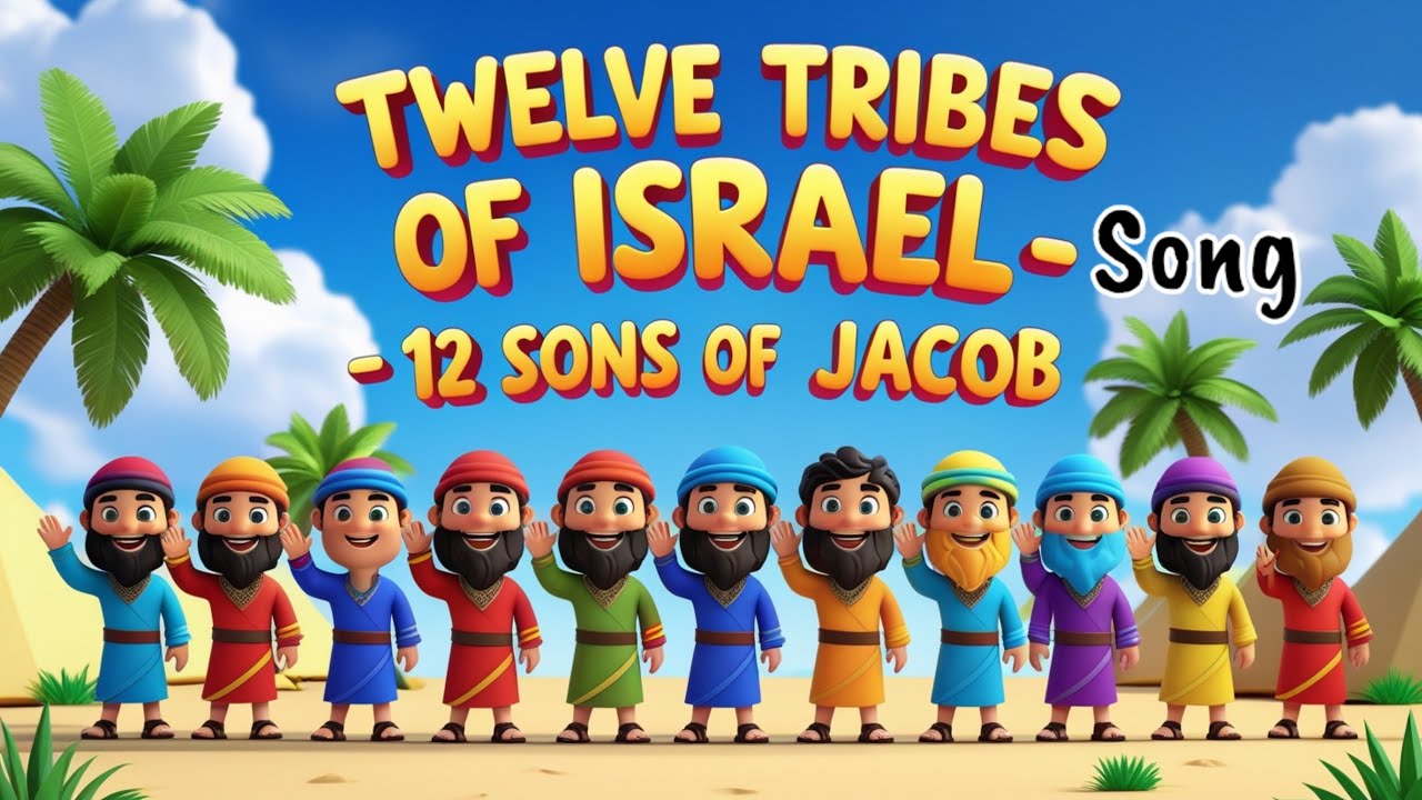 Twelve Tribes of Israel Song for Kids – Sons of Jacob song | Bible school for kids