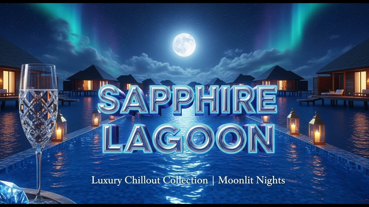 Sapphire Lagoon 🌙 Luxury Chillout Music 2025 | Relaxing Ocean Night Ambience