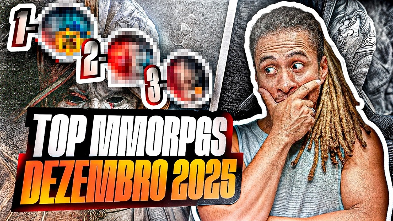 TOP MMORPGS 2025 - PELA QUANTIDADE DE PLAYERS ONLINE  - DEZEMBRO 2025