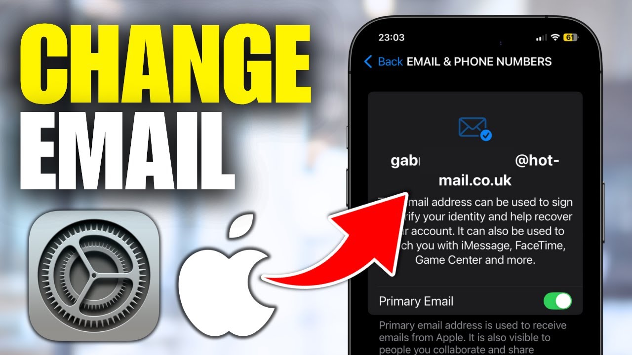 How To Change Primary Email on Apple Account (iPhone)