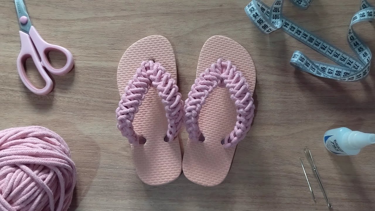 Sandália Infantil de Macramê | Tutorial de sandália