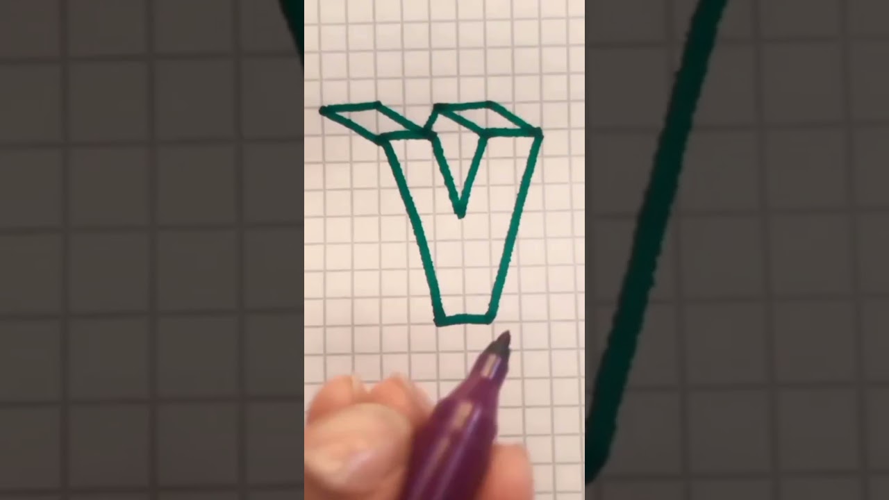 3d Letter V
