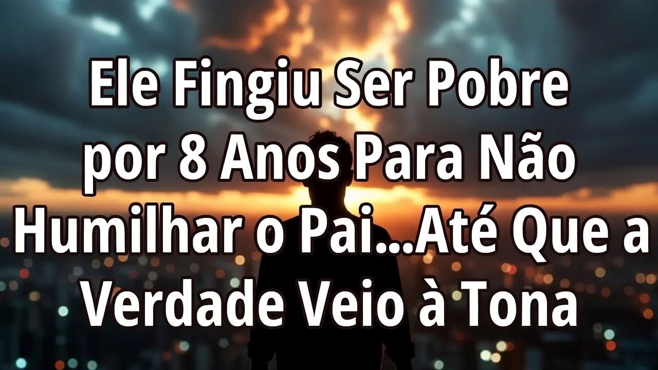ELE FINGIU SER POBRE POR 8 ANOS PARA NÃO HUMILHAR O PAI - O QUE ACONTECEU FOI CHOCANTE