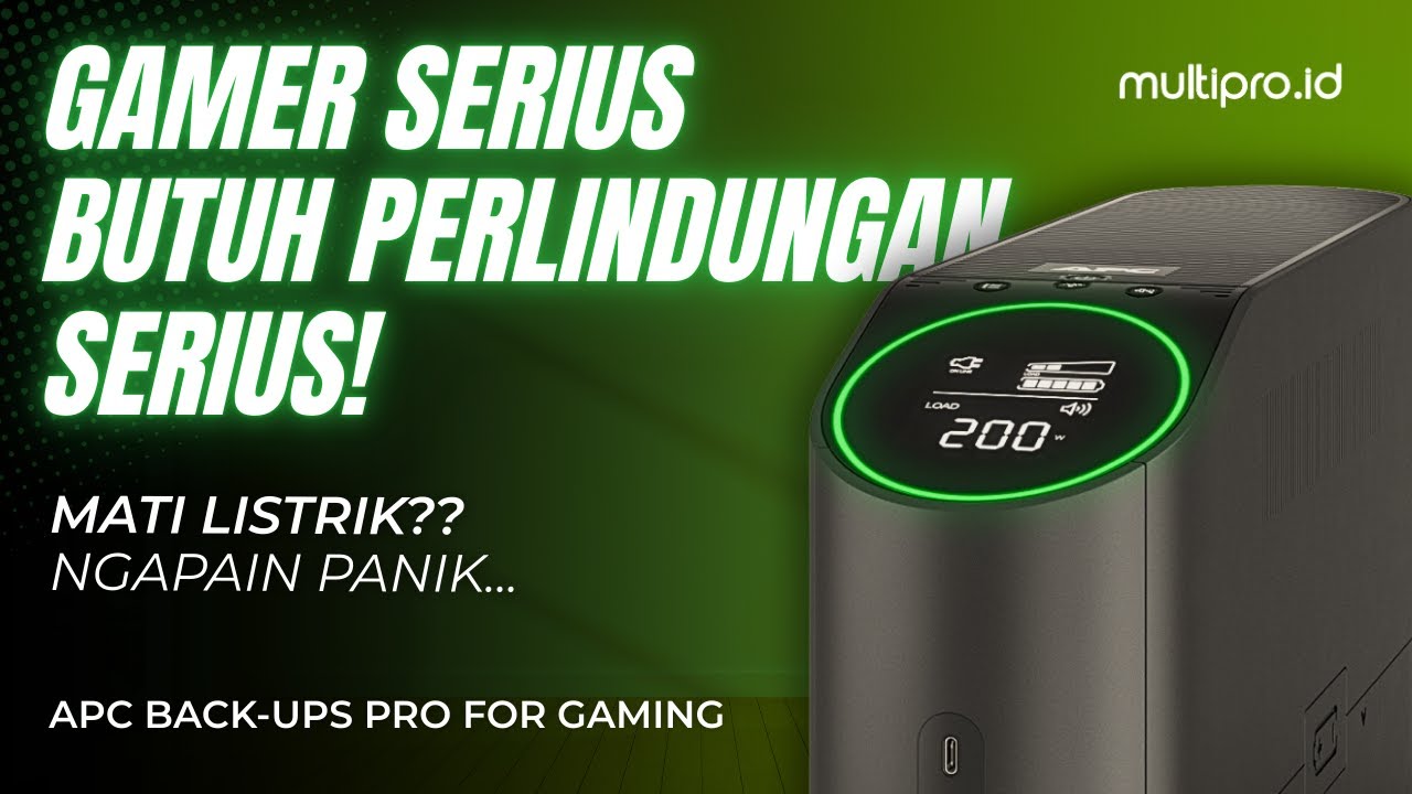 Rahasia Gamer Serius : Stay ON Walau Listrik OFF!! Review APC Back-UPS Pro for Gaming  BGM2200B-MSX