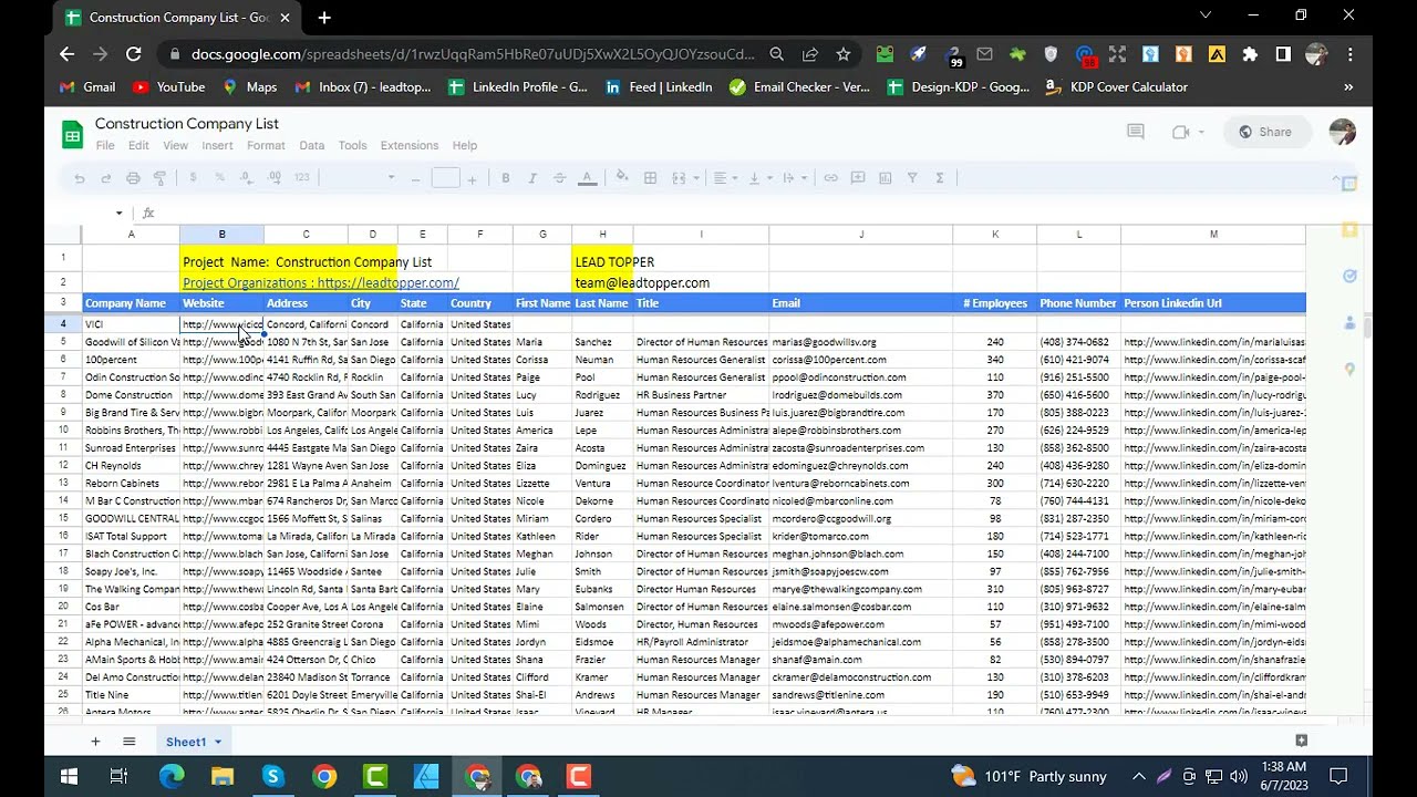 How to build Work for Construction Company List in USA | Lead Topper | Lead Generation