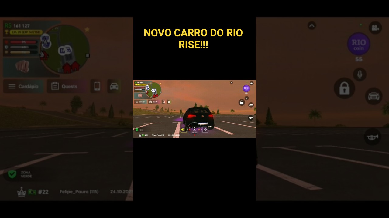 MEU NOVO GOLF GT NO RIO RISE!!!#riorise #rioriserp #gta #gtarp