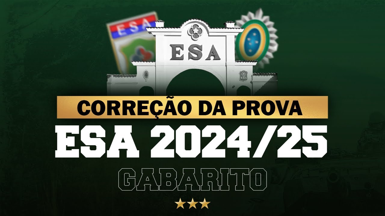 História - GABARITO ESA 2024/25