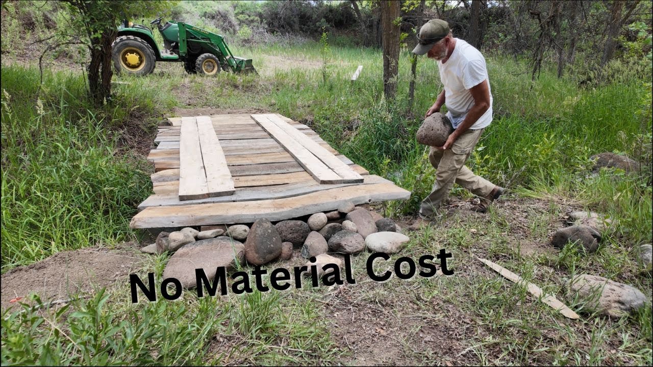 Строительство моста для трактора