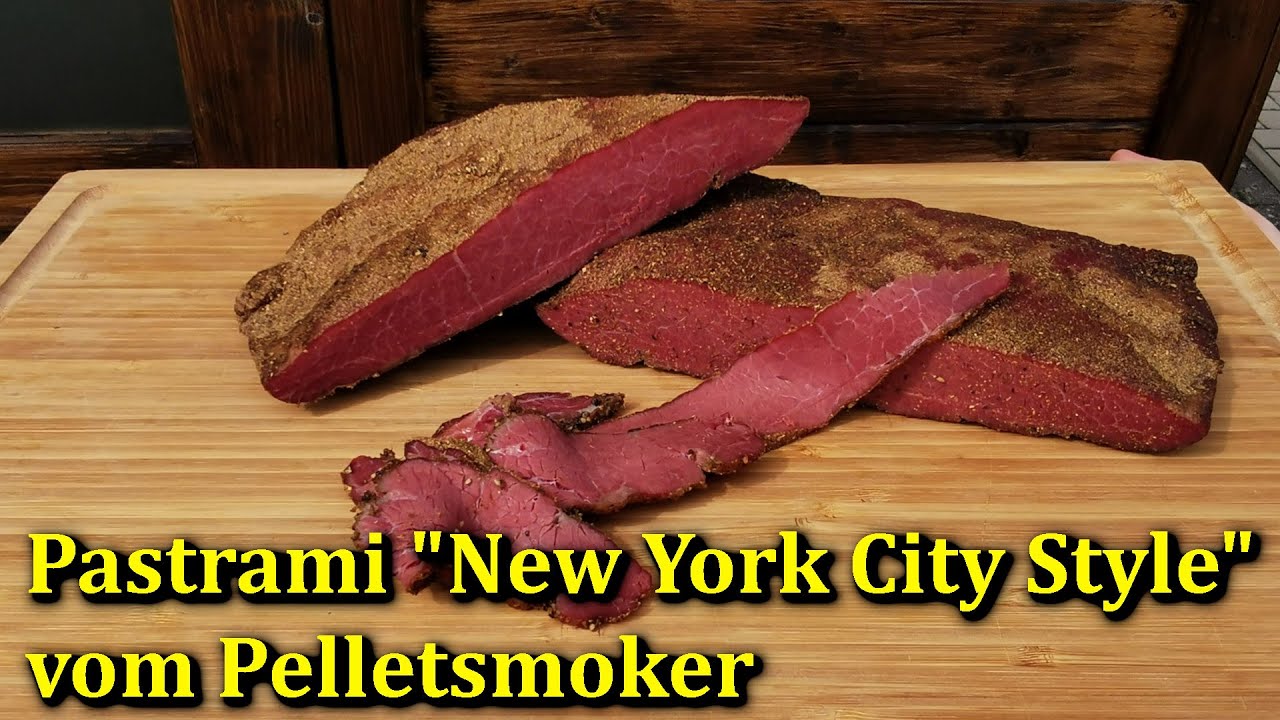 Pastrami New York City Style vom Traeger Pellet Smoker