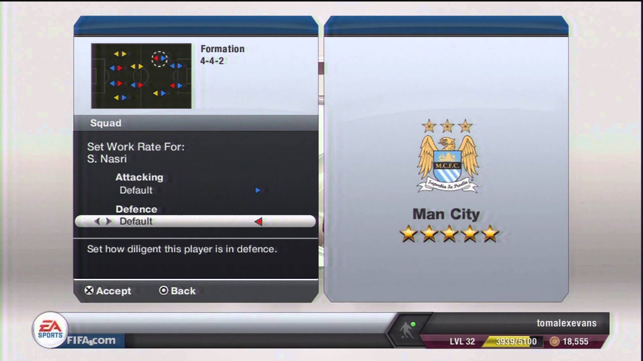 FIFA 13 Tutorial: Custom tactics - Workrates