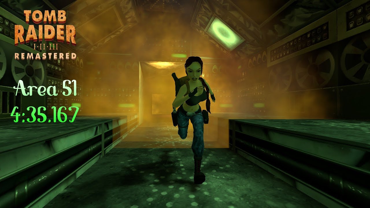 [WR] Speedrun Tomb Raider III Remastered IL Glitched - Area 51% [4:35.166]