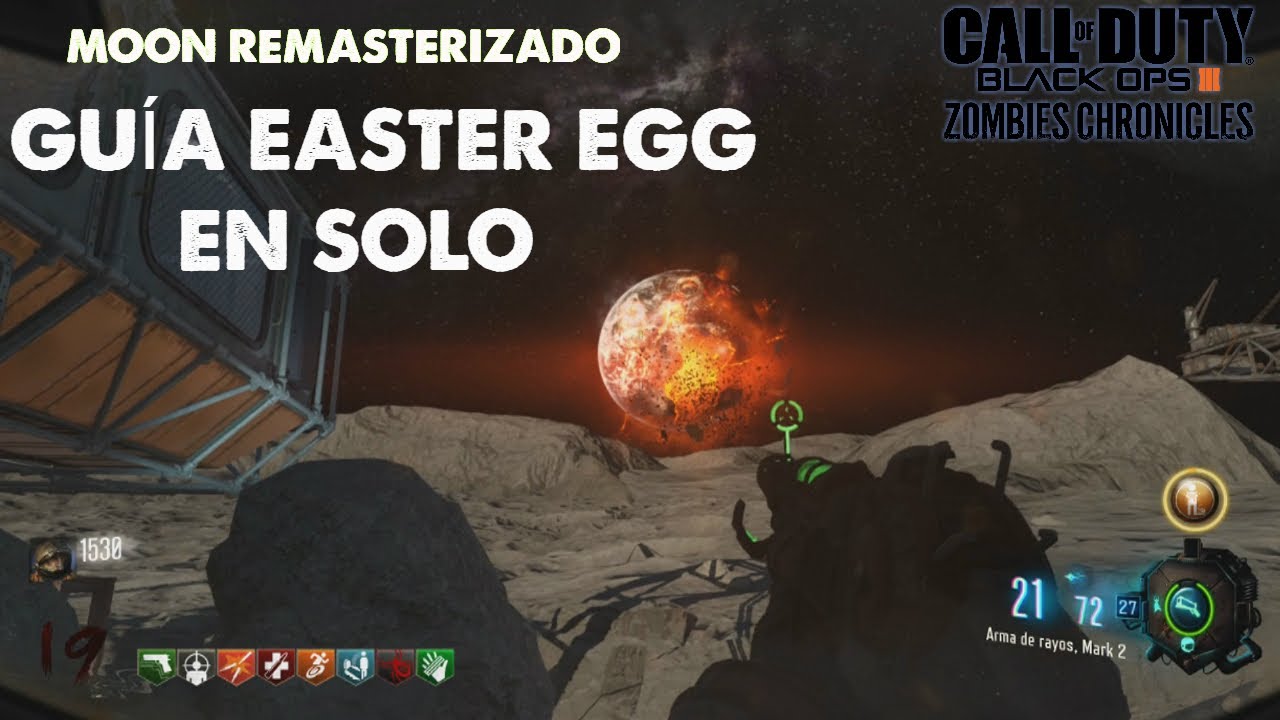 MOON | GUÍA CÓMO HACER EL EASTER EGG EN SOLO TUTORIAL | BLACK OPS 3 ZOMBIES CHRONICLES DLC 5