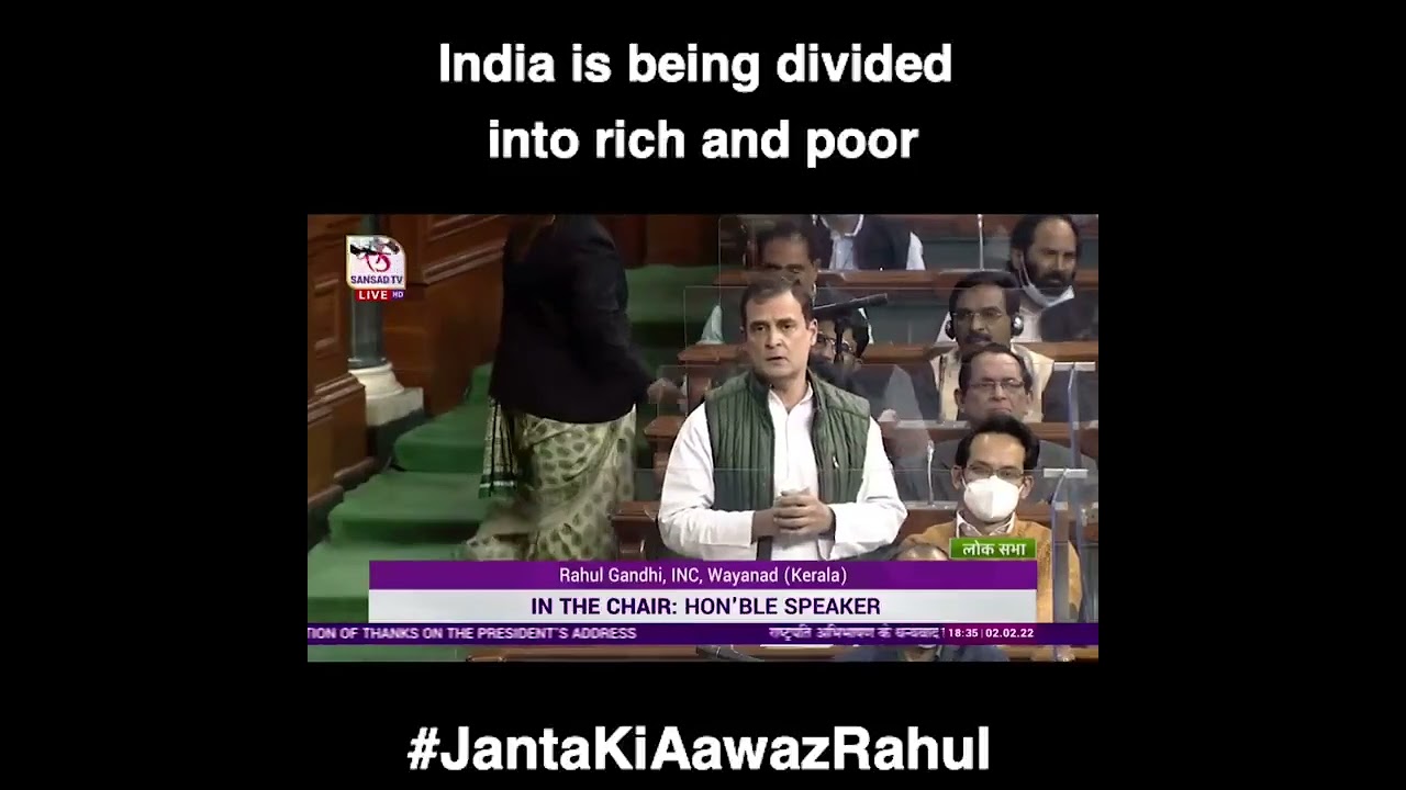 Shri Rahul Gandhi on 'Motion Of Thanks' to the Hon'ble President's address