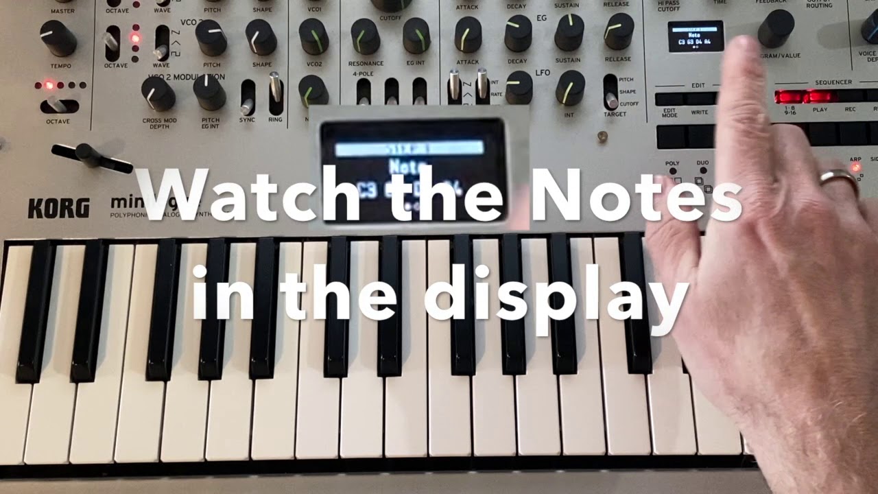 Korg Minilogue ARP Sequencing
