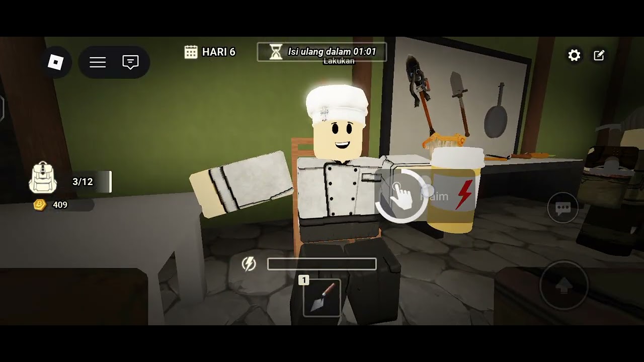 Cobain game hanya menggali!  #Roblox just dingging