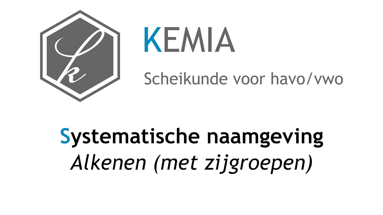 Systematische naamgeving: Alkenen (met zijgroepen)