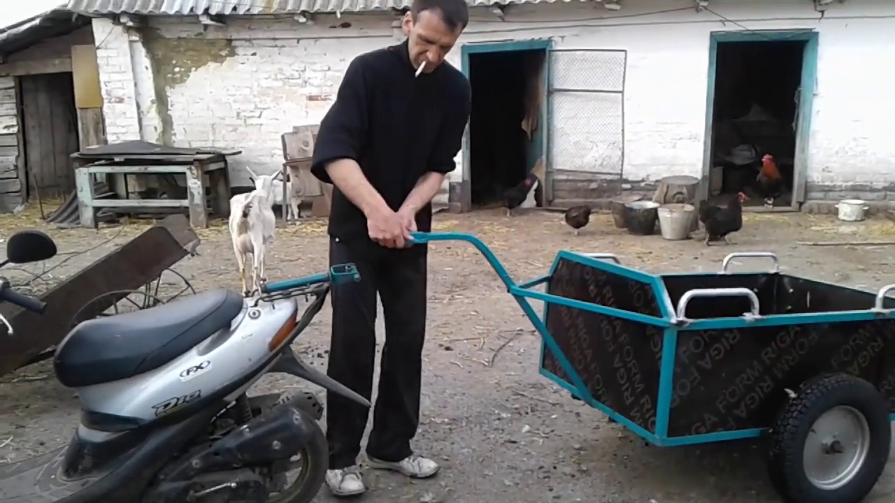 Самодельный прицеп для мопеда