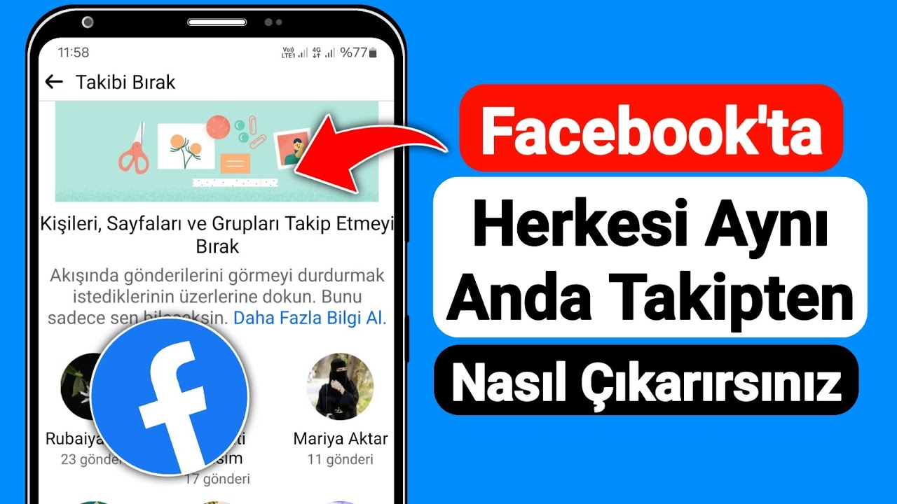 Facebook'ta Herkesi Aynı Anda Takipten Çıkarma - 2024