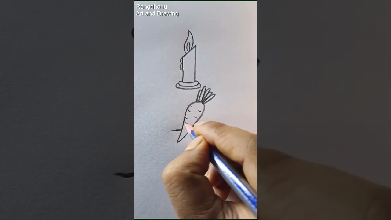1 2 3 Drawing #shorts #reels #rongdhonuartanddrawing #easyartlover