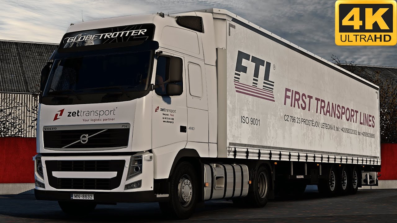 4K | ETS2 1.45 | Promods | Volvo FH13 440 | Łódź 🇵🇱 󠁧󠁢󠁳󠁣 - Zgorzelec 🇵🇱