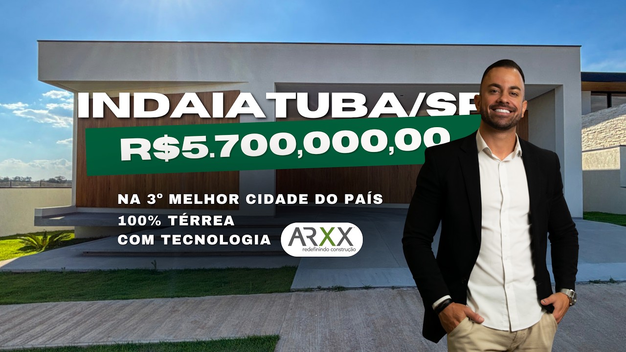 Casa de R$ 5,7 MILHÕES em Indaiatuba | Luxo 100% Térreo na 3ª Melhor Cidade do Brasil