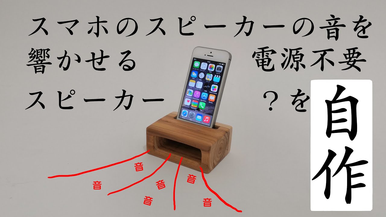 【自作スピーカー】iPhoneの内蔵スピーカーの音を響かせるやつ作った