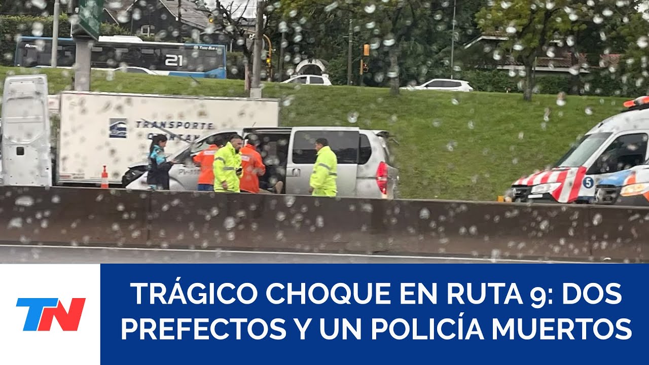TRAGEDIA EN LA RUTA 9: policías asistían a víctimas de un choque y murieron tras ser atropellados