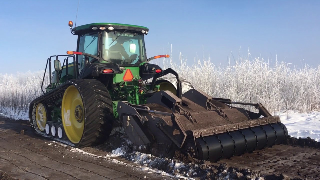 John Deere 8370RT SFH/HP 250 Mulching Head Demo