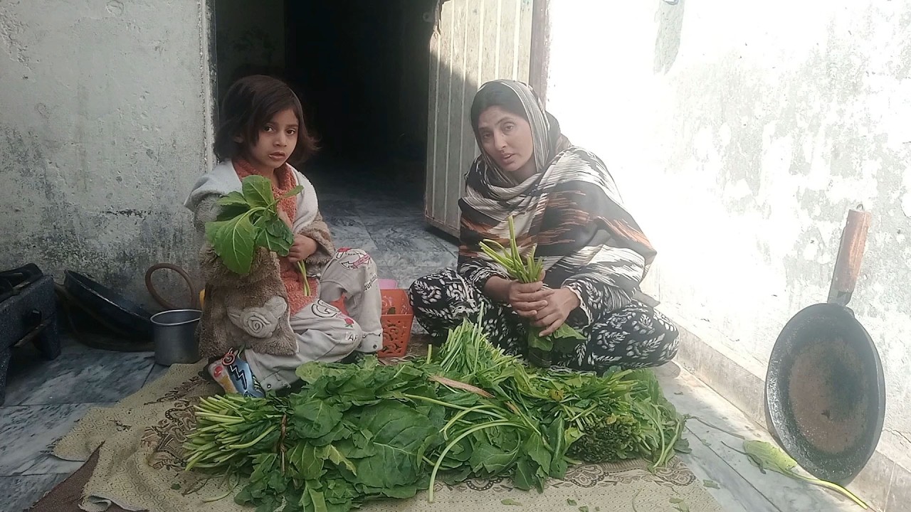 Palak Aur Aloo Banane Ka Tarika || Palak Aur Aloo Banao Mery Andaz Se || By Sama Village Vlogs