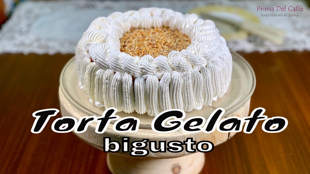 mi sono fatta la torta di compleanno da sola TORTA GELATO BIGUSTO fatta in casa senza gelatiera