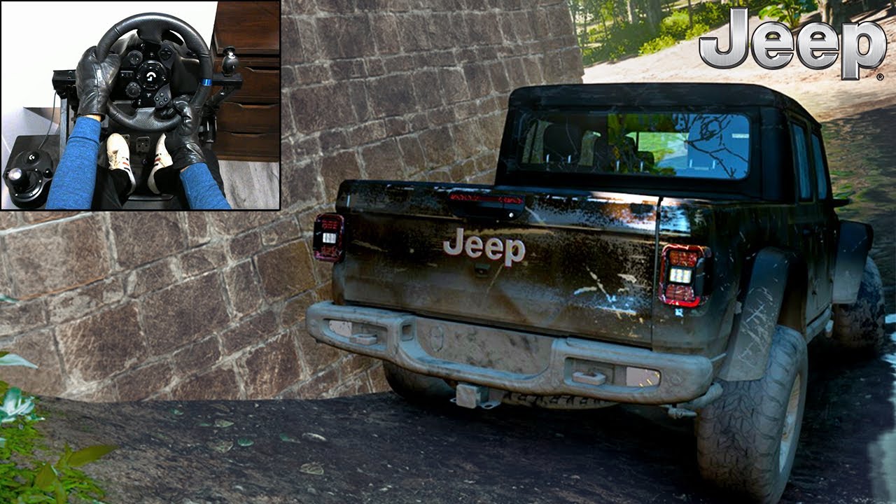 Rebuilding JEEP GLADIATOR RUBICON 2020- Forza Horizon 5 Logitech G923 Gameplay