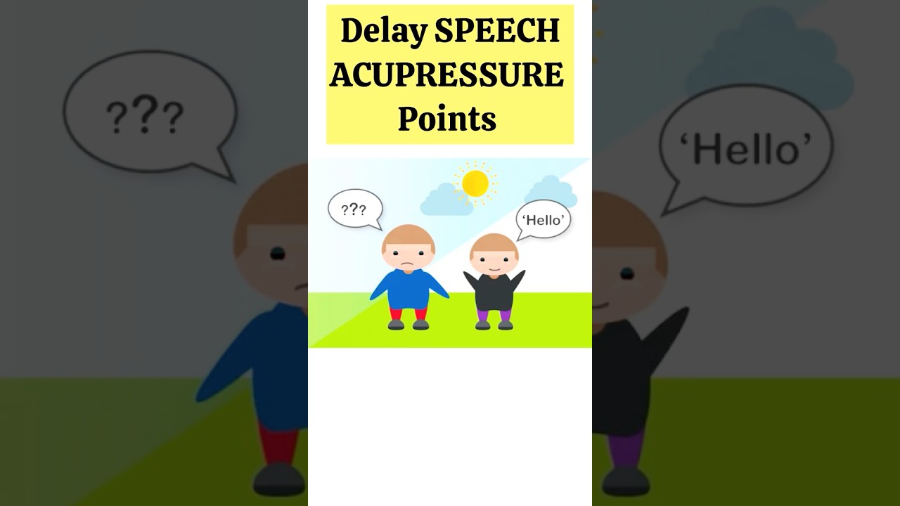 Activate Speech Naturally Through Acupressure 🌿#acupressurehealing #speechdelay