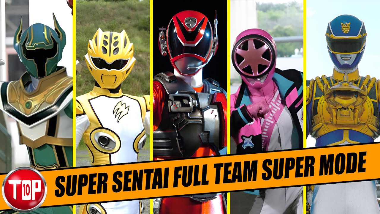 Top 10 Full Team Super Mode yang Ada di Super Sentai