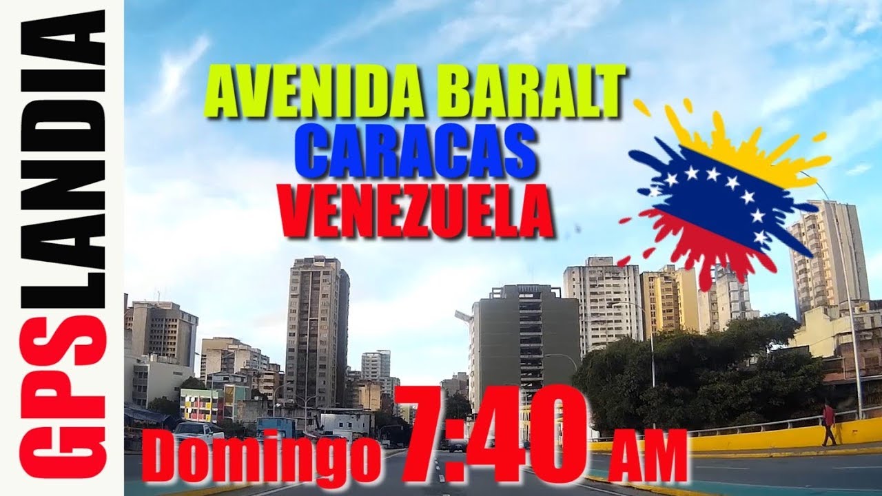 Avenida BARALT Caracas Sin Trafico Domingo VENEZUELA