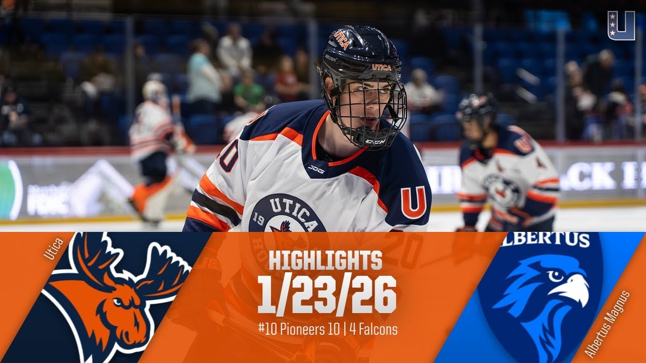 #10 Utica vs Albertus Magnus | Men's Hockey Highlights - 1/23/26