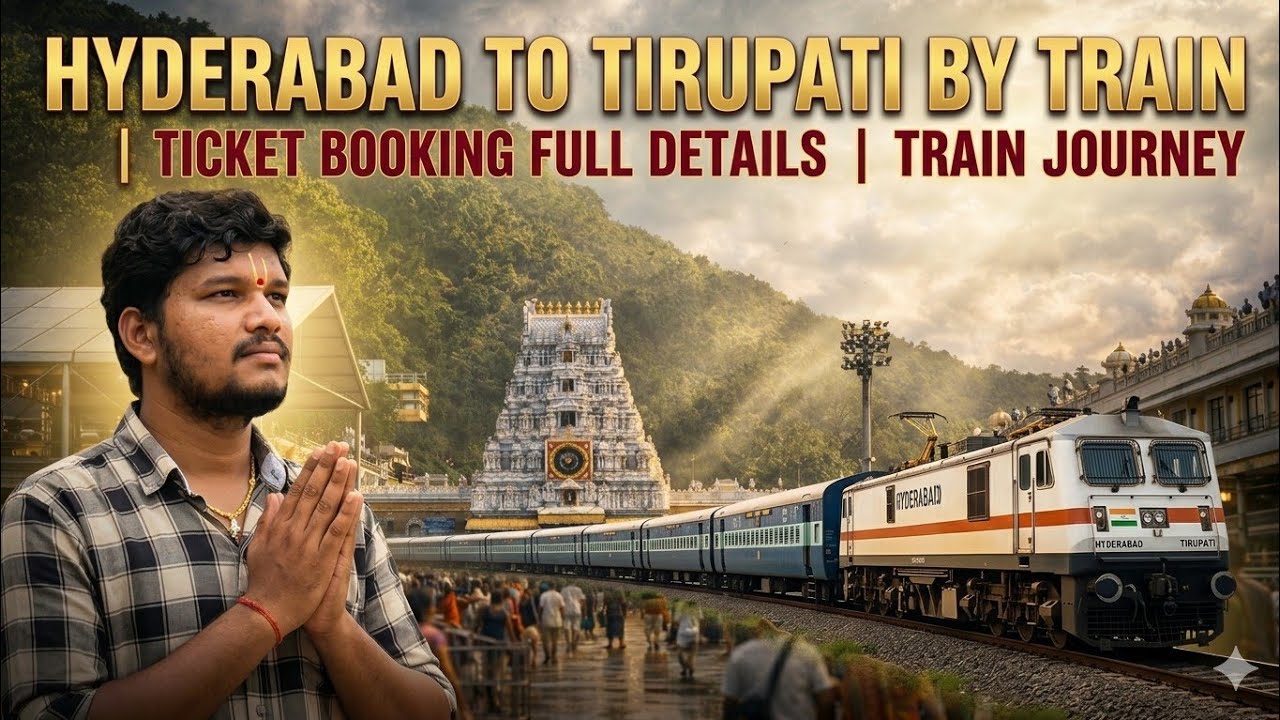 Hyderabad to tirumala by train journey | Train journey  to tirumala