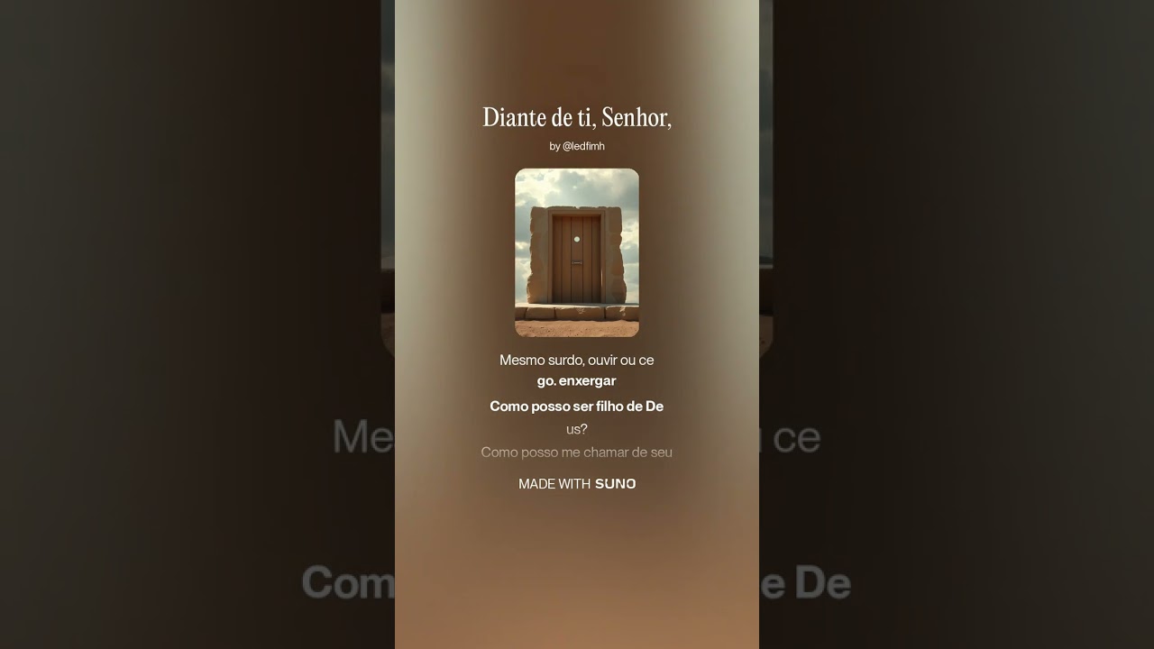 Diante de ti, Senhor