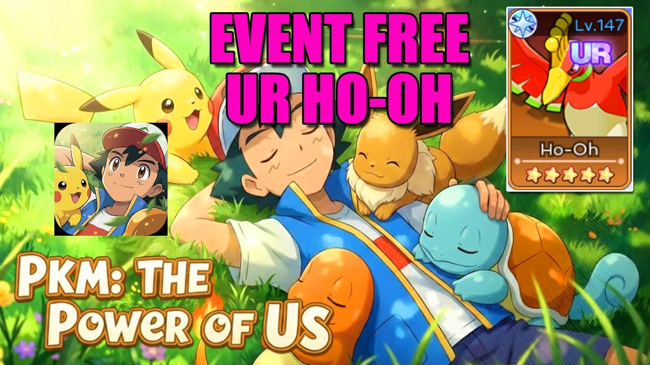 PKM: The Power of Us Gameplay - Event Free UR Ho-Oh | Pokemon Android Game