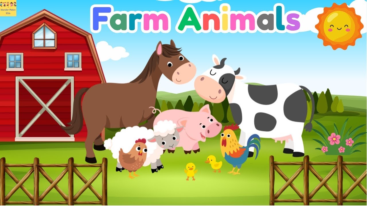 Farm Animals and Their Sounds | Learning Video for Kids