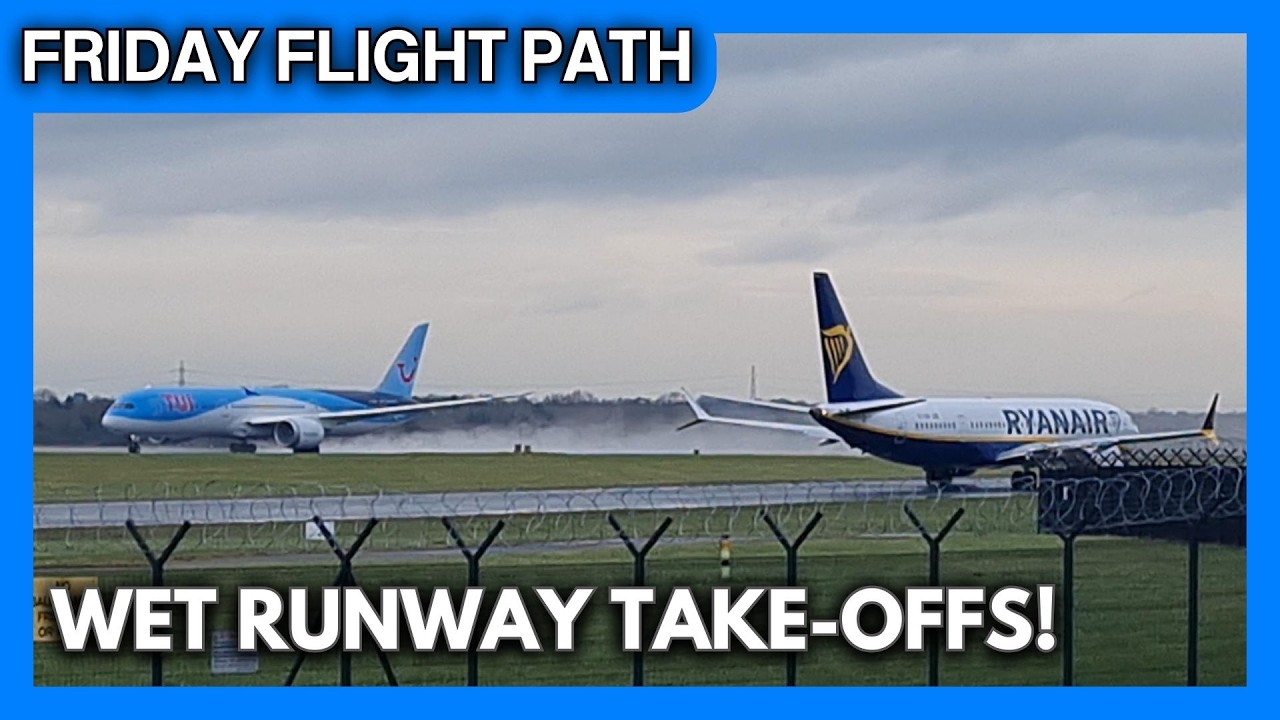 The Friday Flight Path | Half-Term Aviation Chaos at Manchester Airport! | Runway 05L/05R Action