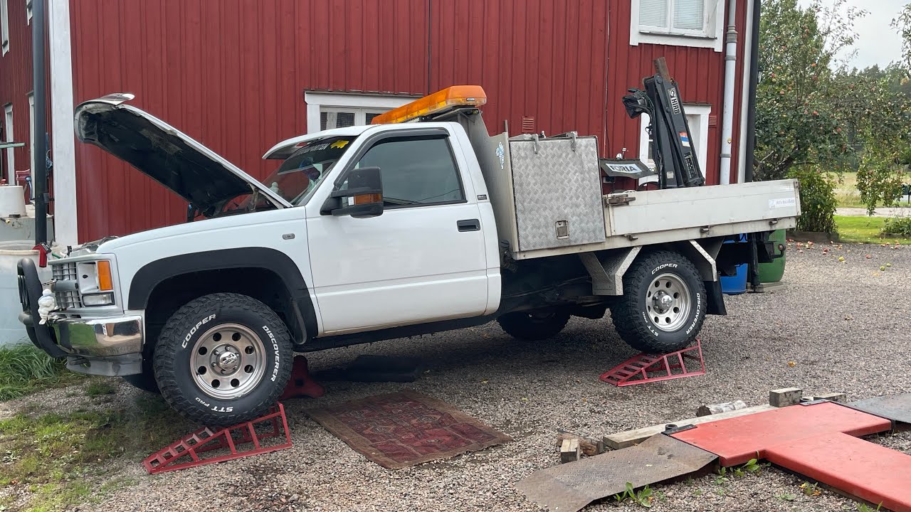 Enklare rostlagning på Kranbilen.