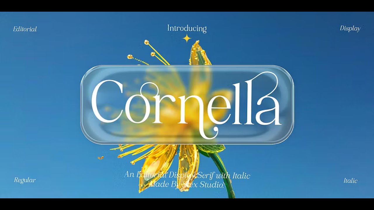 Cornella: An Elegant Editorial Display Serif for Modern Design