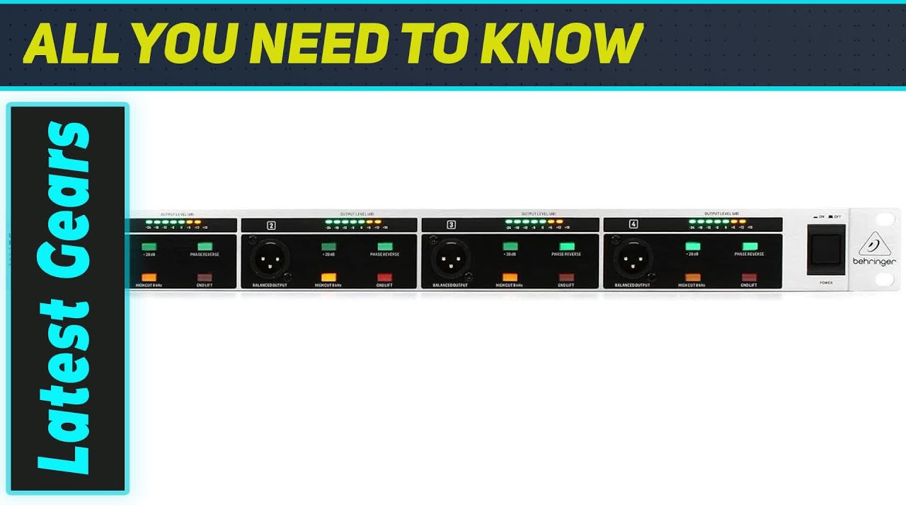 Behringer ULTRA-DI PRO DI 4000 V2: совершенный 4-канальный активный DI-бокс