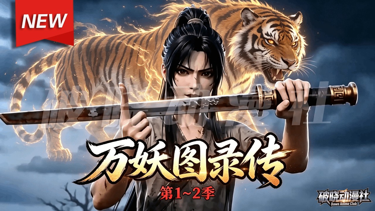 MULTISUB📢新番上线《万妖图录传》第1~2季丨穿越盛唐妖乱时代，手握神级百妖谱，临摹妖魔夺天赋，集万妖之力纵横长安！#漫剧 #破晓动漫社