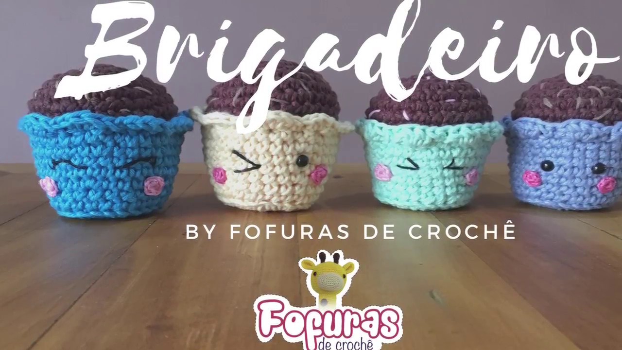 Brigadeiro amigurumi de crochê para iniciantes 1º vídeo do YouTube