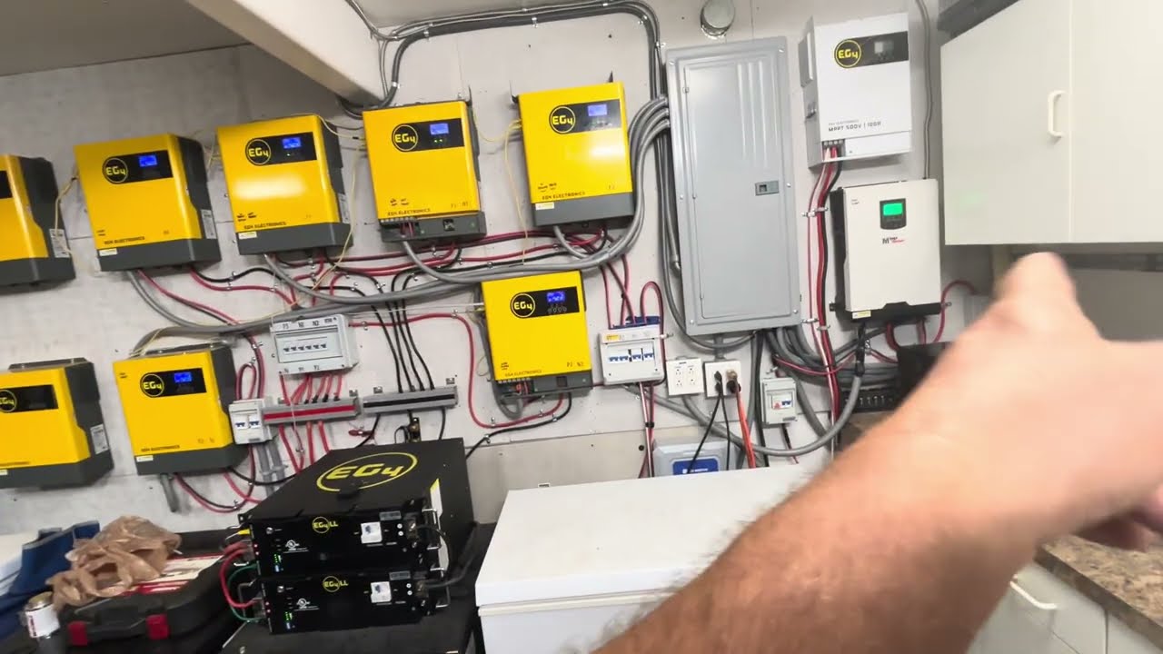 Solar power system for home. EG4 18kW sytem & EG4 12,000 btu hydrid mini split system, 116 outside