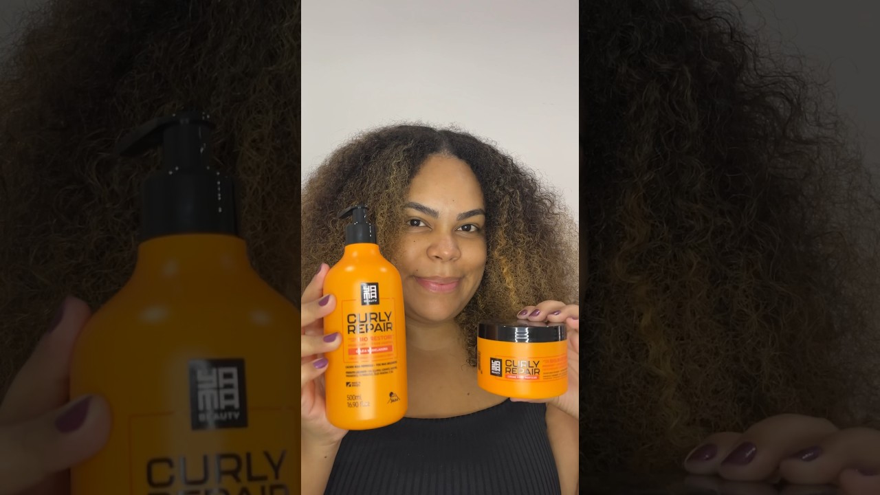 FINALIZA&Ccedil;&Atilde;O - muita DEFINI&Ccedil;&Atilde;O em cachos POROSOS usando a linha Yama #cachos #porosidade  #curlyhair