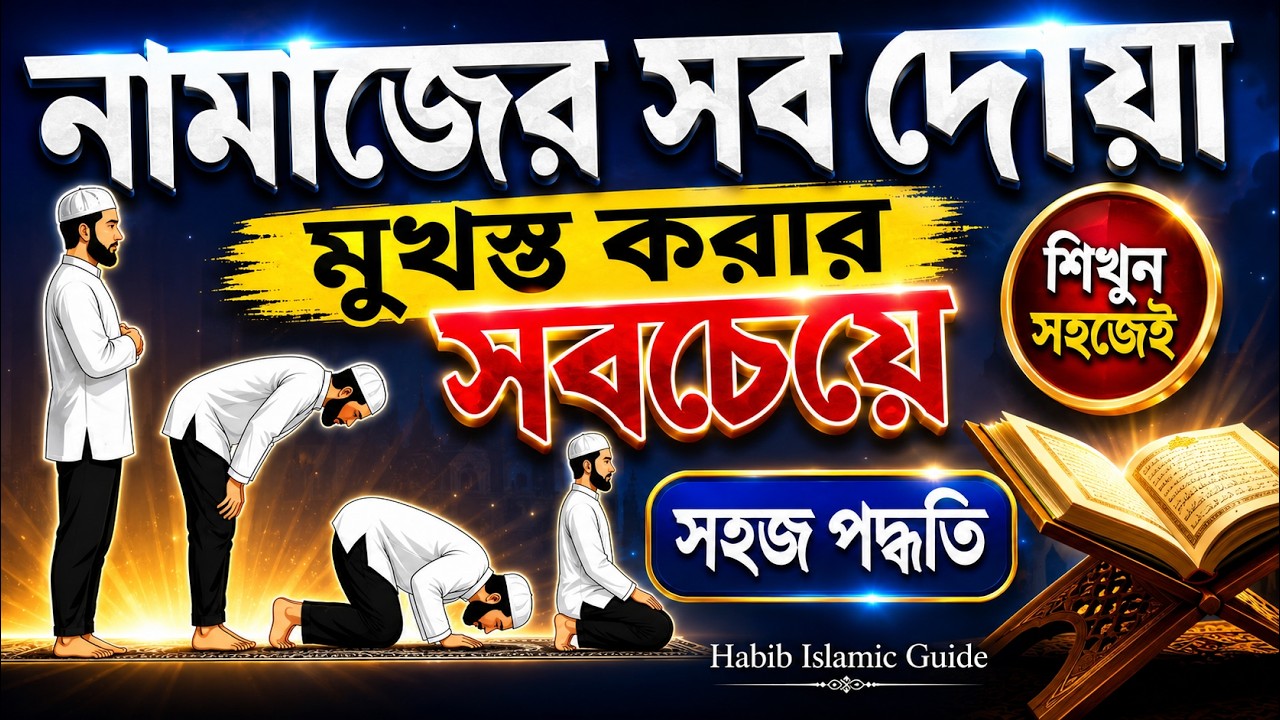 Namajer video | Namazer Sob Dua | Namaz All Dua | Namaj Shikkha | Habib Islamic Guide